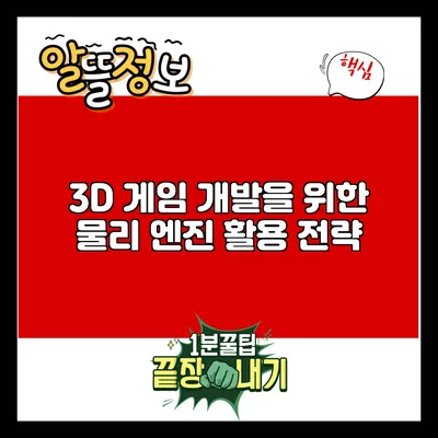 3D 게임 개발을 위한 물리 엔진 활용 전략