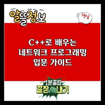 C++로 배우는 네트워크 프로그래밍 입문 가이드