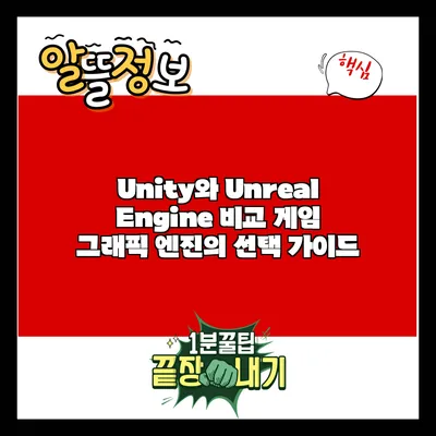 Unity와 Unreal Engine 비교: 게임 그래픽 엔진의 선택 가이드
