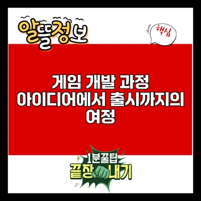 게임 개발 과정: 아이디어에서 출시까지의 여정