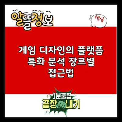 게임 디자인의 플랫폼 특화 분석: 장르별 접근법