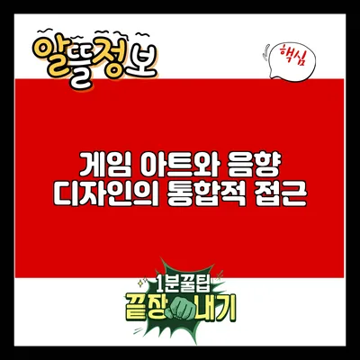 게임 아트와 음향 디자인의 통합적 접근