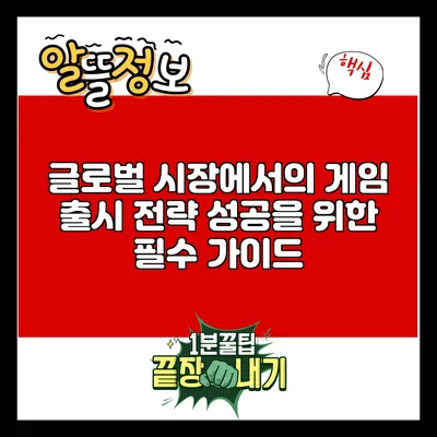 글로벌 시장에서의 게임 출시 전략: 성공을 위한 필수 가이드
