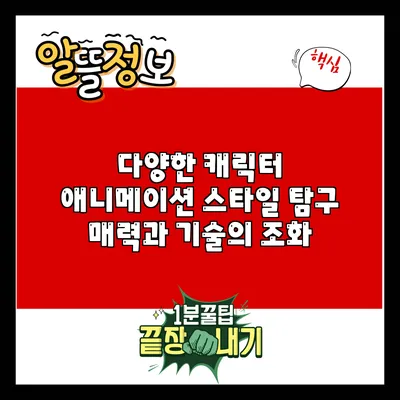 다양한 캐릭터 애니메이션 스타일 탐구: 매력과 기술의 조화