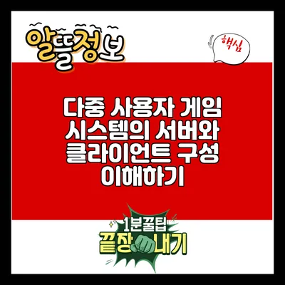 다중 사용자 게임 시스템의 서버와 클라이언트 구성 이해하기