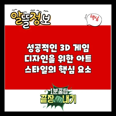 성공적인 3D 게임 디자인을 위한 아트 스타일의 핵심 요소