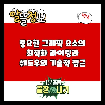 중요한 그래픽 요소의 최적화: 라이팅과 쉐도우의 기술적 접근