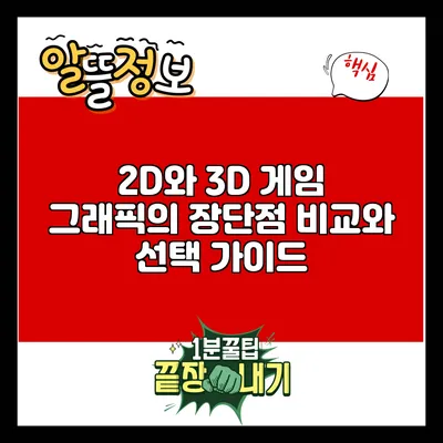 2D와 3D 게임 그래픽의 장단점 비교와 선택 가이드