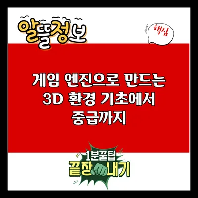 게임 엔진으로 만드는 3D 환경: 기초에서 중급까지