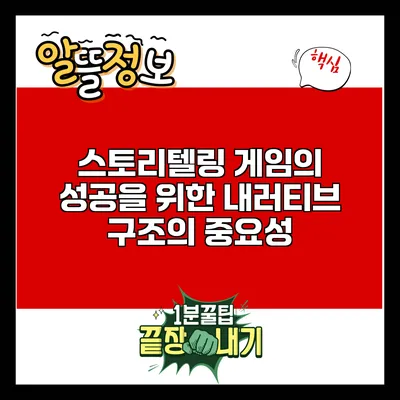 스토리텔링 게임의 성공을 위한 내러티브 구조의 중요성